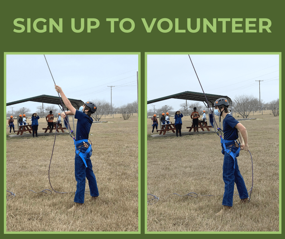Volunteer at the Ropes Course Youth Odyssey Community Training
