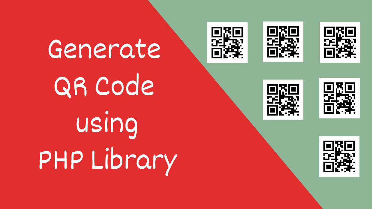 Generate QR Code using PHP Library