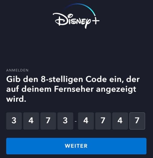 Code eingeben und Gerät verbinden