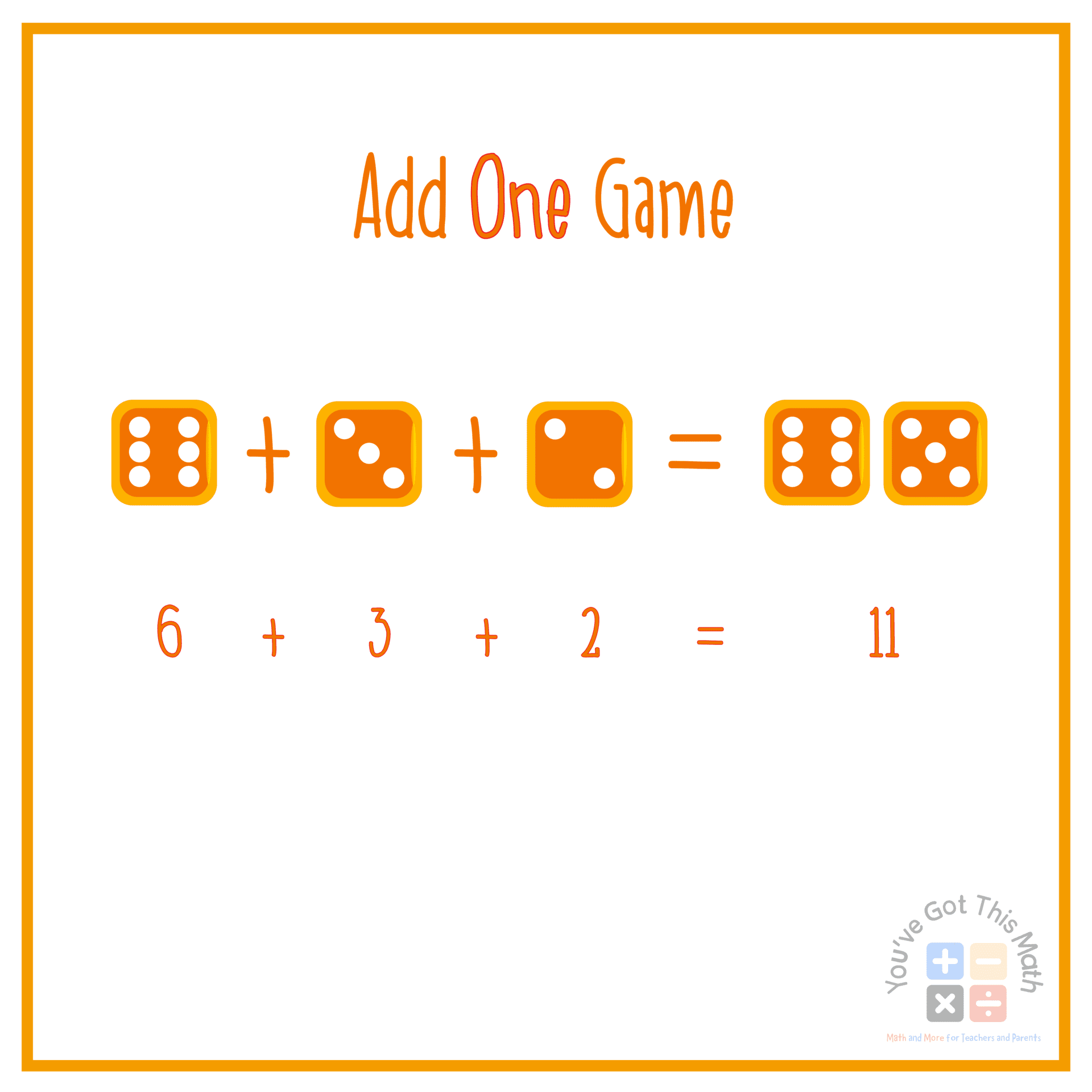 Adding with 3 Addends | Math Games | Free Printable