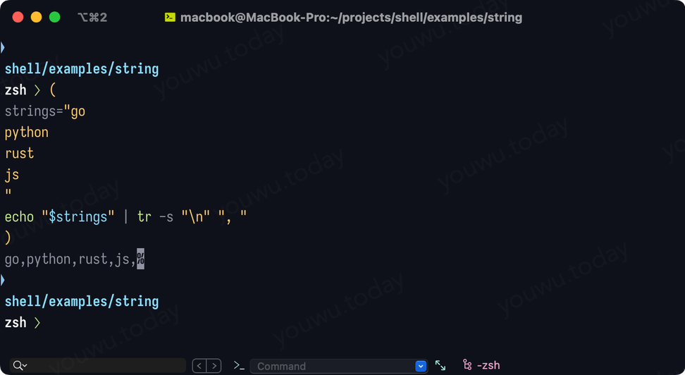 在 shell 中如何分割字符串与合并多行文本 · 今日 有悟 有物