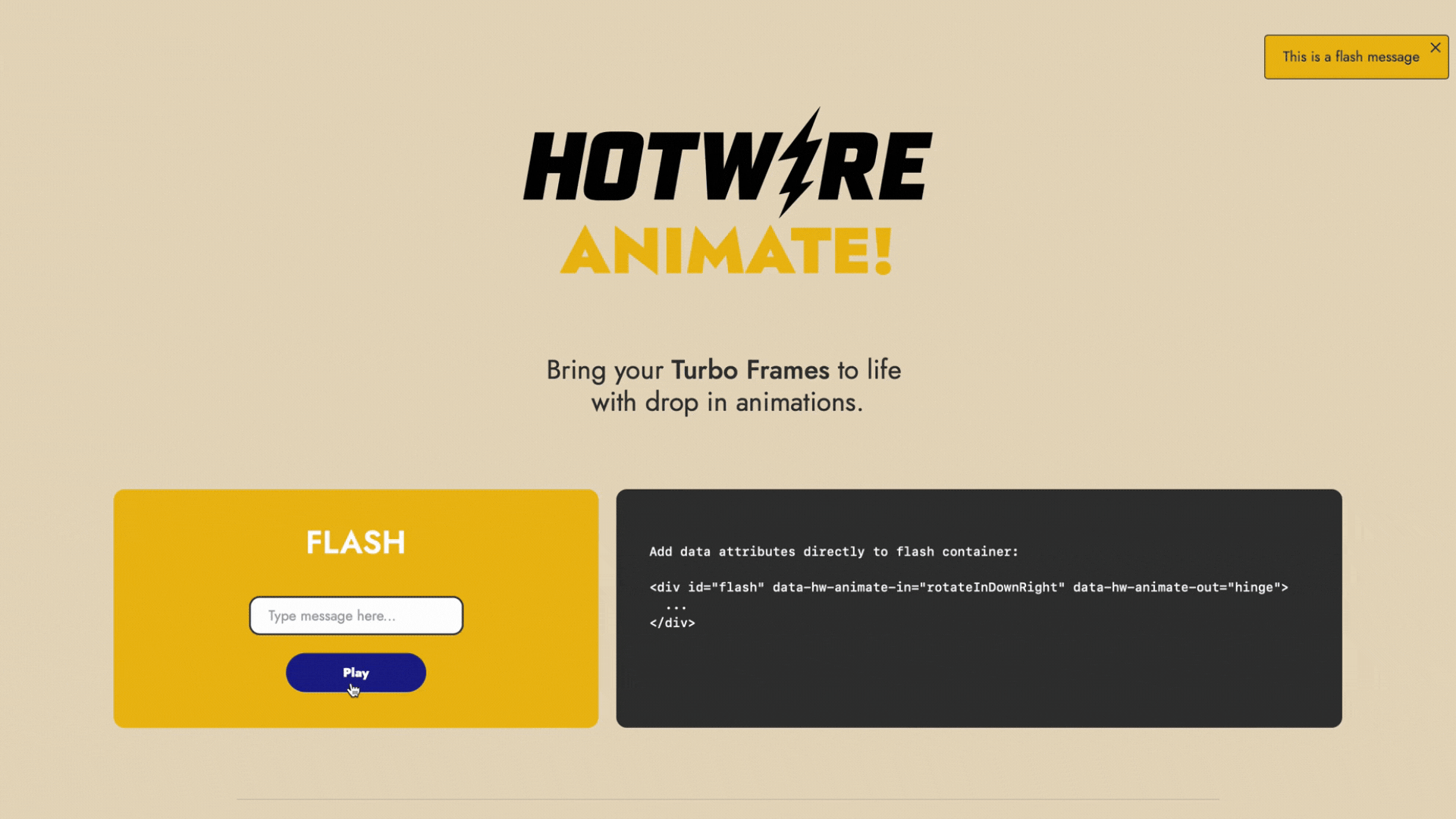 Tech Blog Turbocharged Animations Introducing Hotwire Animate