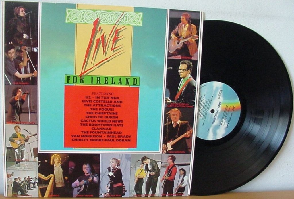 Live for Ireland LP 1986 Live in Dublin with Thin Lizzy, U2, Moore, The