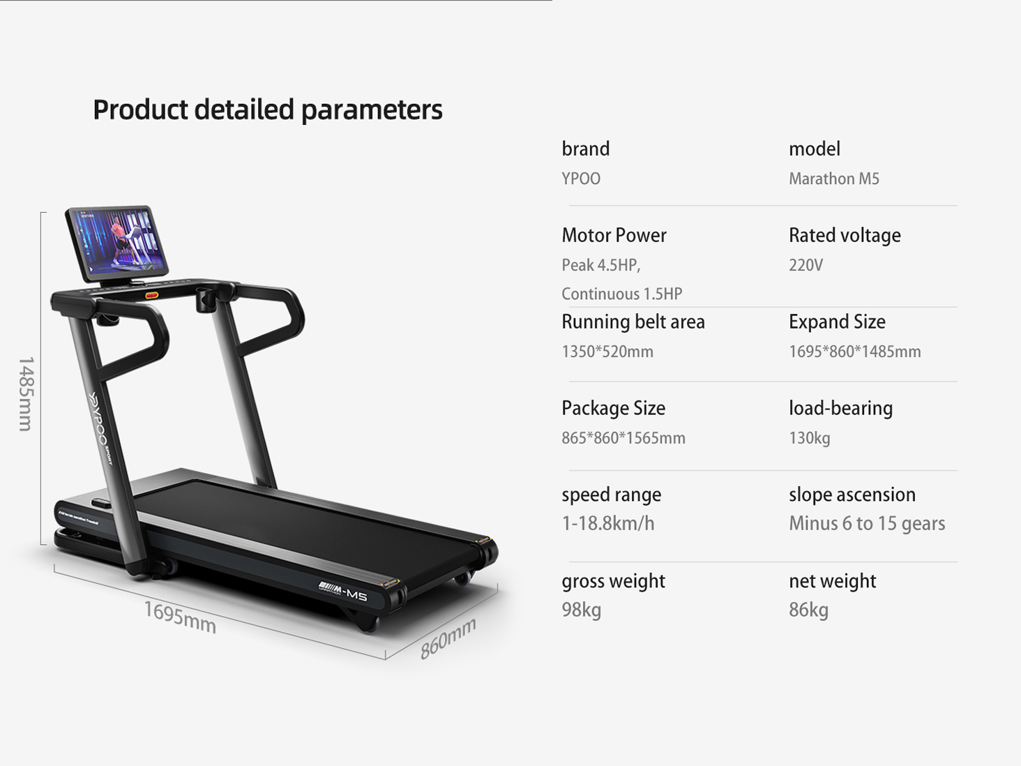 YPOO new arrival Innovative negative slope adjustment 6+15 incline