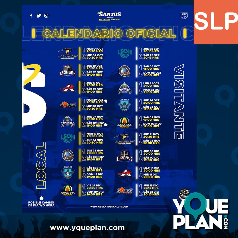 Y que plan ? C.B. Santos San Luis Calendario