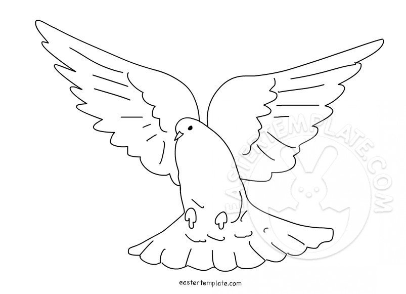 Dove template Easter Template