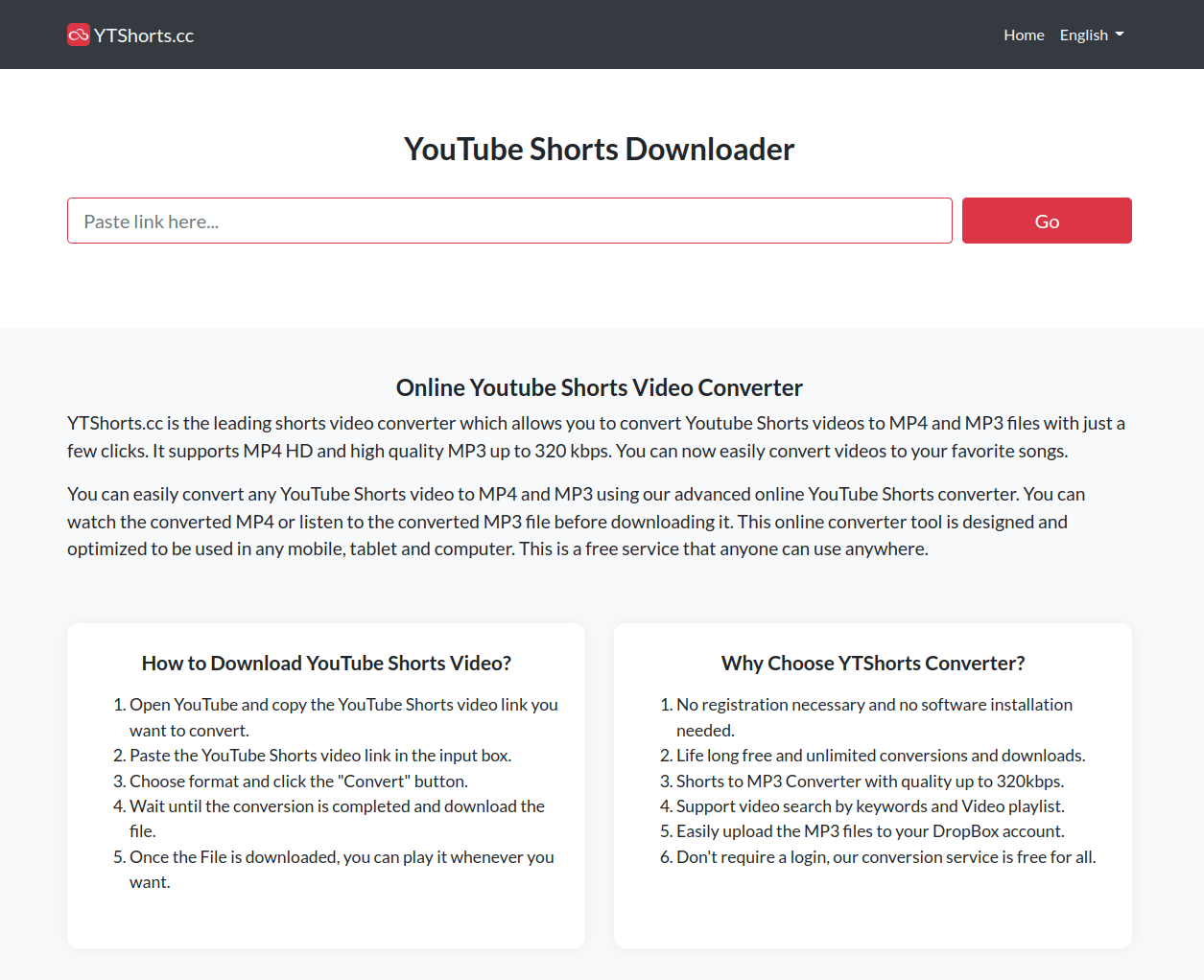 Download YouTube Shorts Video Online in HD YTShorts.cc