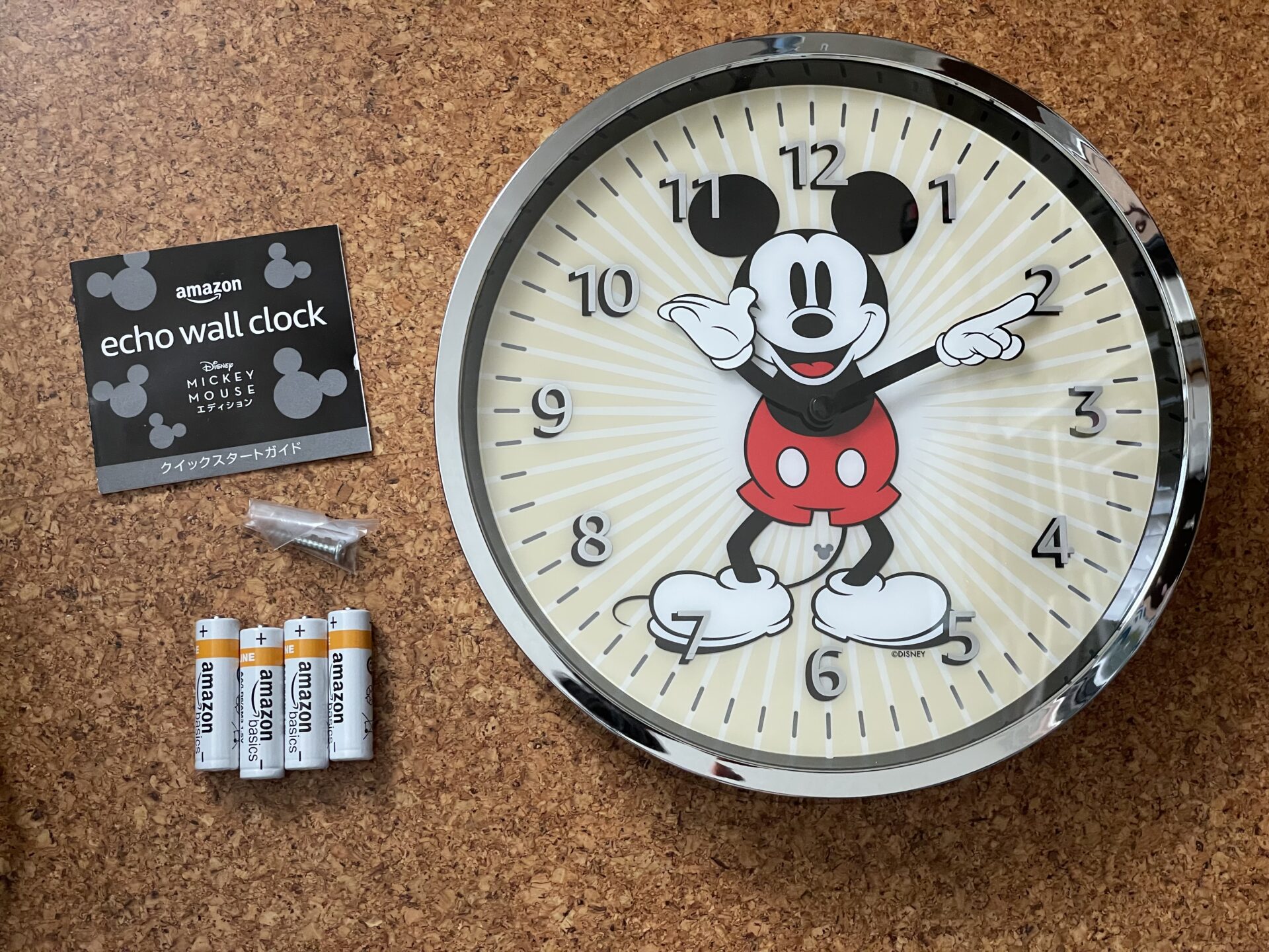「Echo Wall Clock Disney ミッキーマウス エディション 」可愛い壁掛け時計！タイマーのカウントダウンが便利