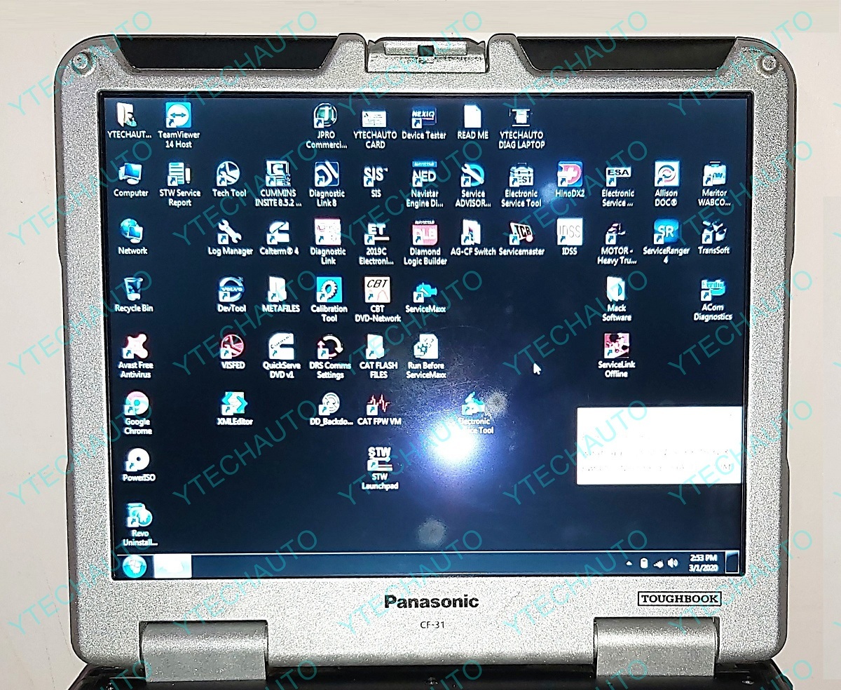 [2020] YTechAuto Diagnostic Diesel Laptop For Trucks, Engines