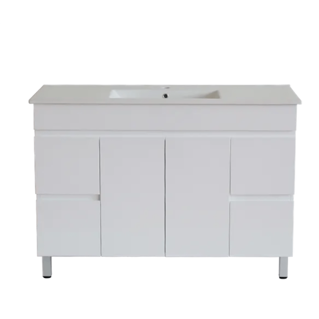 1200MM White MDF Vanity Single Bowl Freestanding Only/ With Ceramic top YT GROUP
