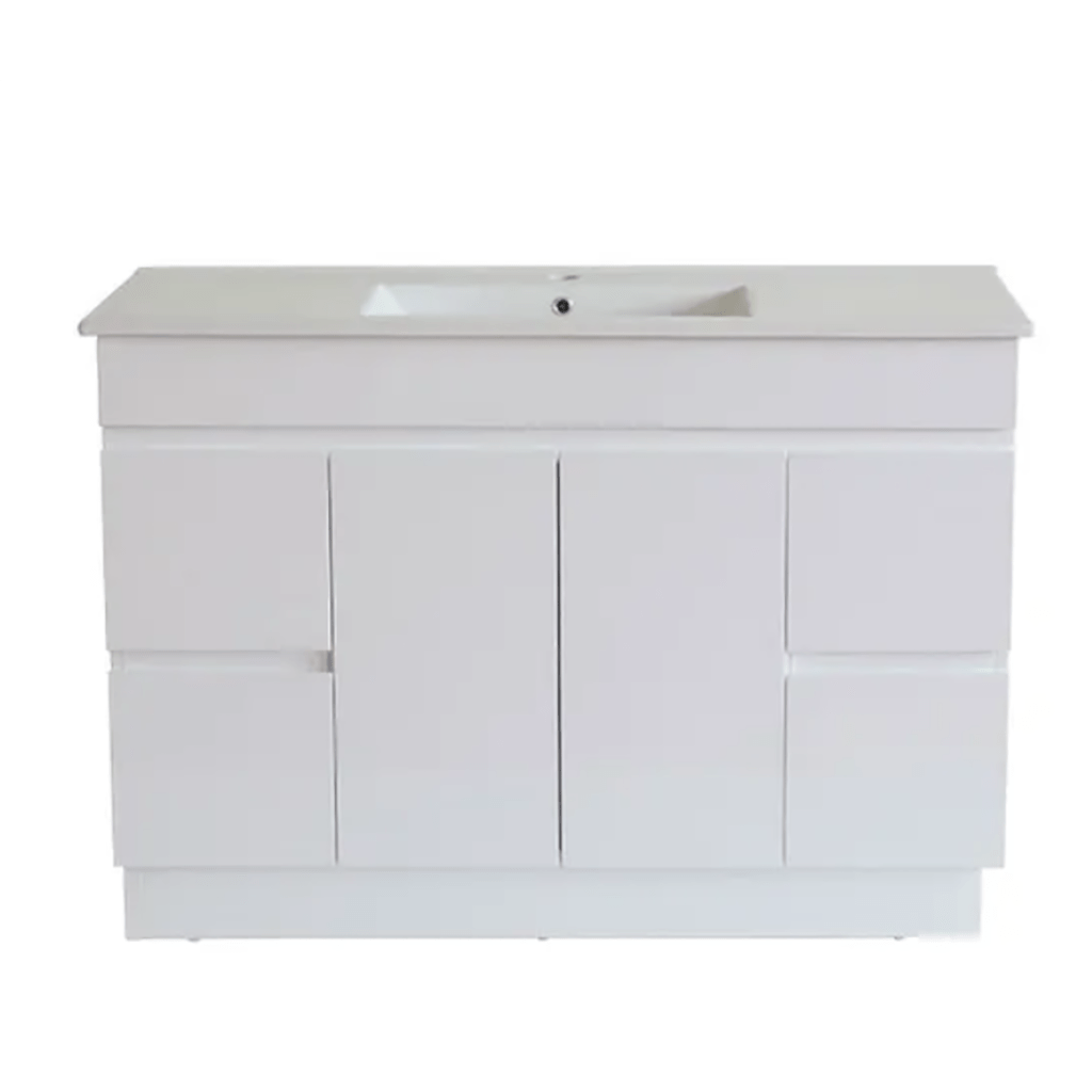 1200MM White MDF Vanity Single Bowl Freestanding Only/ With Ceramic top YT GROUP