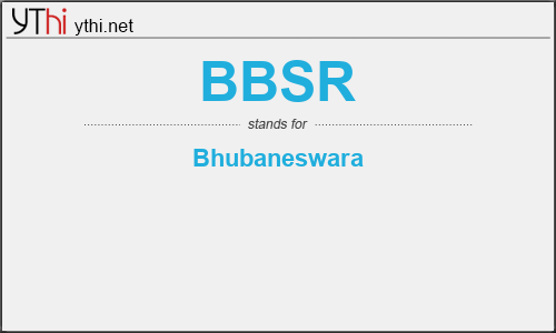 What Does Bbsr Mean What Is The Full Form Of Bbsr English Abbreviations Acronyms Ythi