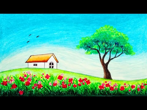 Menggambar Taman Bunga Cara Menggambar Pemandangan Taman Bunga Belajar Menggambar Bunga Lagu Mp3 Mp3 Dragon