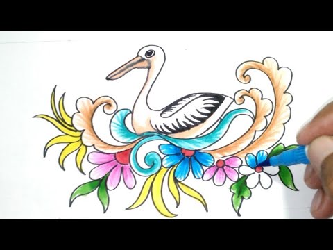 Sketsa gambar hewan yang mudah, gambar ilustrasi hewan, cara menggambar hewan dan. Menggambar Ragam Hias Flora Dan Fauna Lagu Mp3 Mp3 Dragon