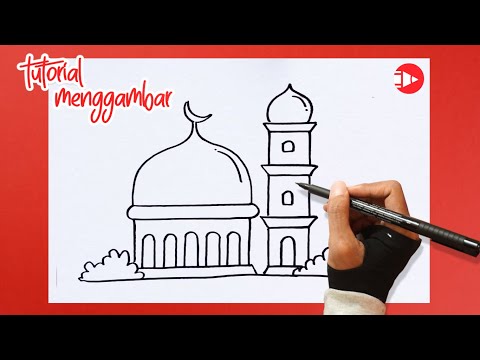 Merupakan gambar desain lapisan kedap air pada kubah, dengan tumpuan besi hollow galvanis ukuran 17 x 37mm dan anti karat. Cara Menggambar Masjid Mudah Untuk Pemula Lagu Mp3 Mp3 Dragon