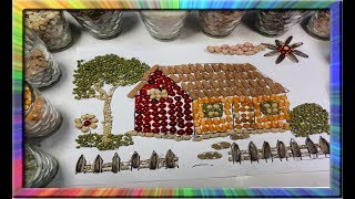 Bunga Anggrek Terbuat Dari Biji Timun Dan Kacang Kreasi Kolase Biji Bijian Learn Colors For Childre 180_X_320_jpg