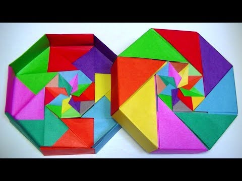 35 93 Mb 折り紙の箱 花飾りのふた付き 六角形箱の折り方 Origami Hexagonal Box With Lid 音声解説あり ばぁばの折り紙 Download Lagu Mp3 Gratis Mp3 Dragon