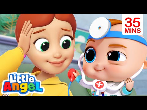 Doctor Is Here To Help Boo Boo Song Little Angel Kids Songs Nursery Rhymes Lagu Mp3 Mp3 Dragon