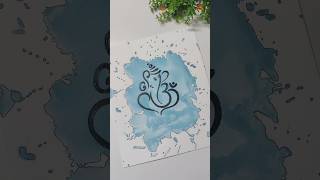जय श्री गणेश 🙏Water spill Ganesha Painting🎨🖌️ #ganpati #ganeshchaturthi #trending