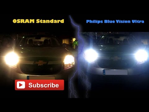 Chevrolet Orlando Osram Standard Vs Philips Blue Vision Ultra Best