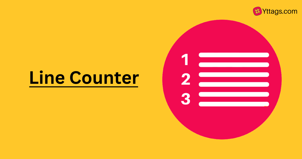 Line Counter Count number of lines Yttags