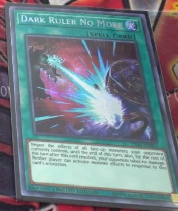 冥王結界波 Dark Ruler No More効果考察 モンスターのみによる盤面制圧にさよならバイバイ 後攻展開の強い味方 でも後手ワンキルデッキ的には考え物 遊戯王の軌跡