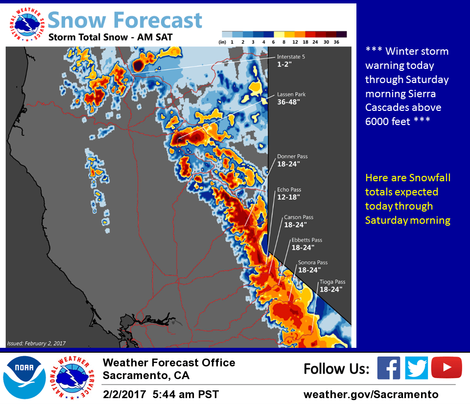 Weather Systems Line Up Moderate Rain Snow And Occasional Gusty Winds Expected Yubanet