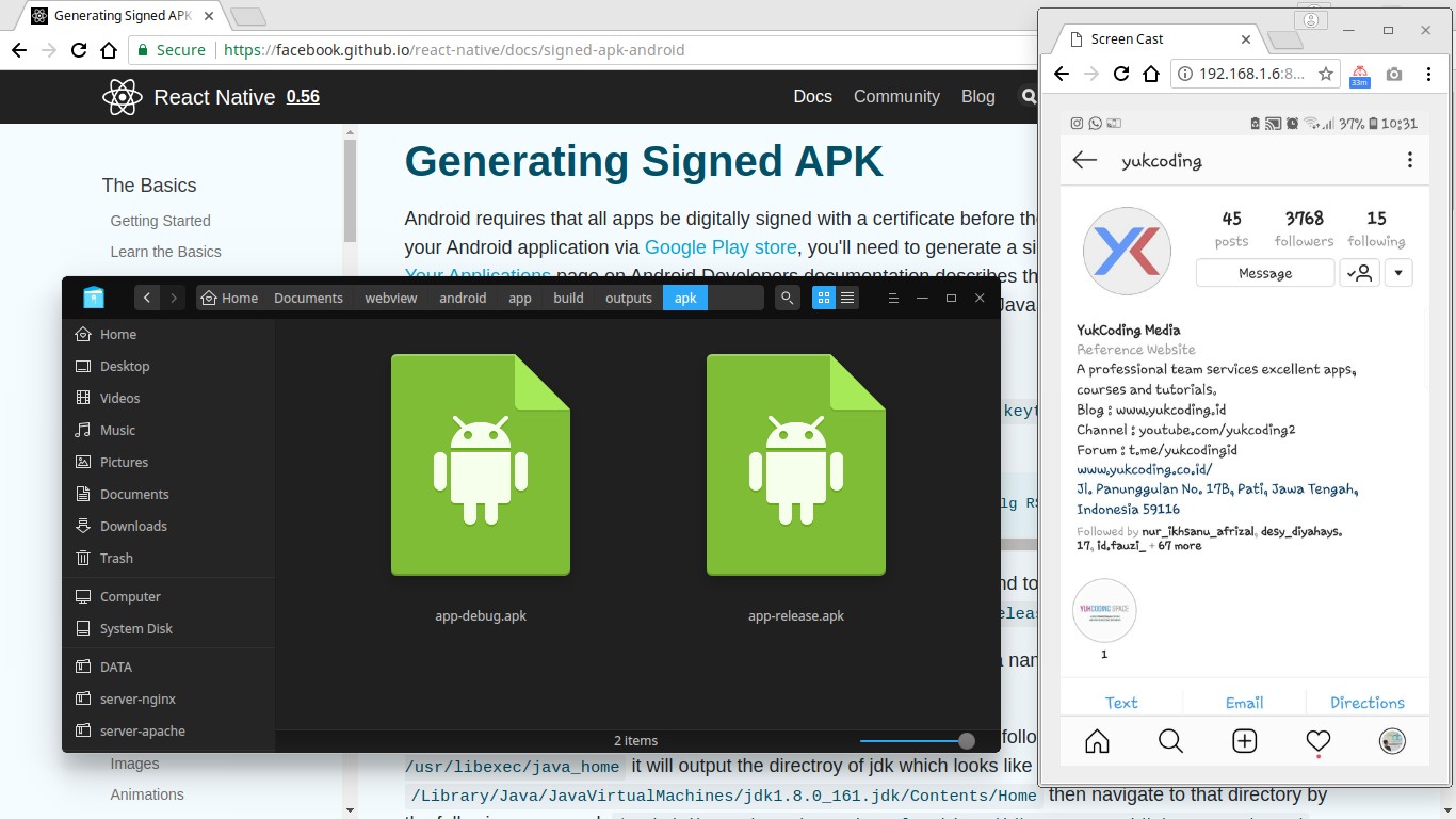 Cara Compile Project Android .apk di React Native (Release