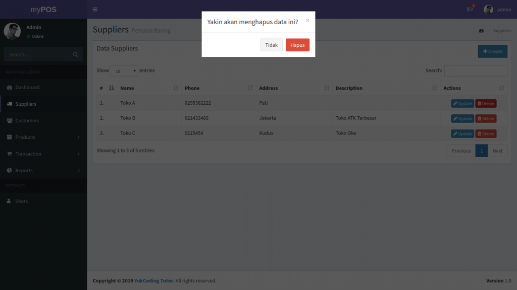 Membuat Alert Konfirmasi Elegan dengan Modal Bootstrap [43