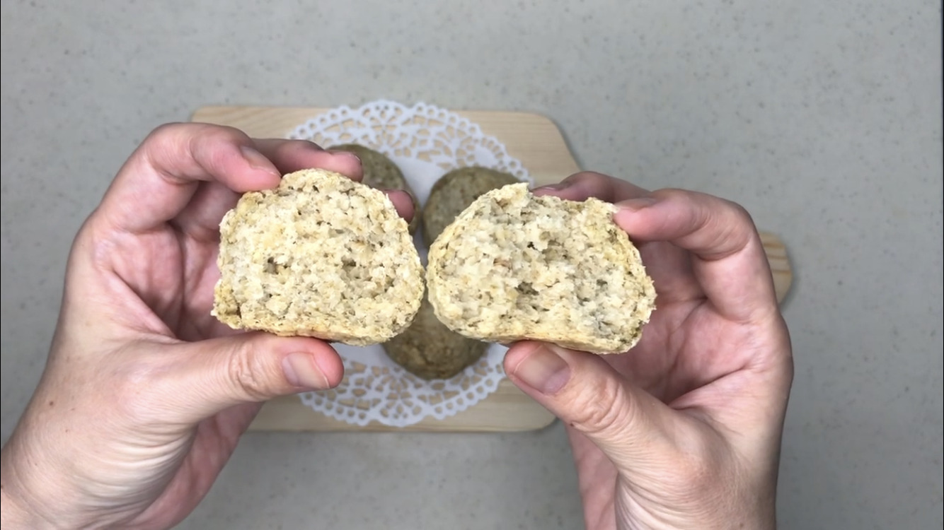 オートミールパンの作り方｜豆腐・ベーキングパウダーを使った材料4つだけの簡単レシピ｜カロリーも紹介 ゆめのダイエットレシピ