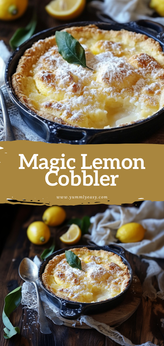 Magic Lemon Cobbler Recipe Yummly Easy