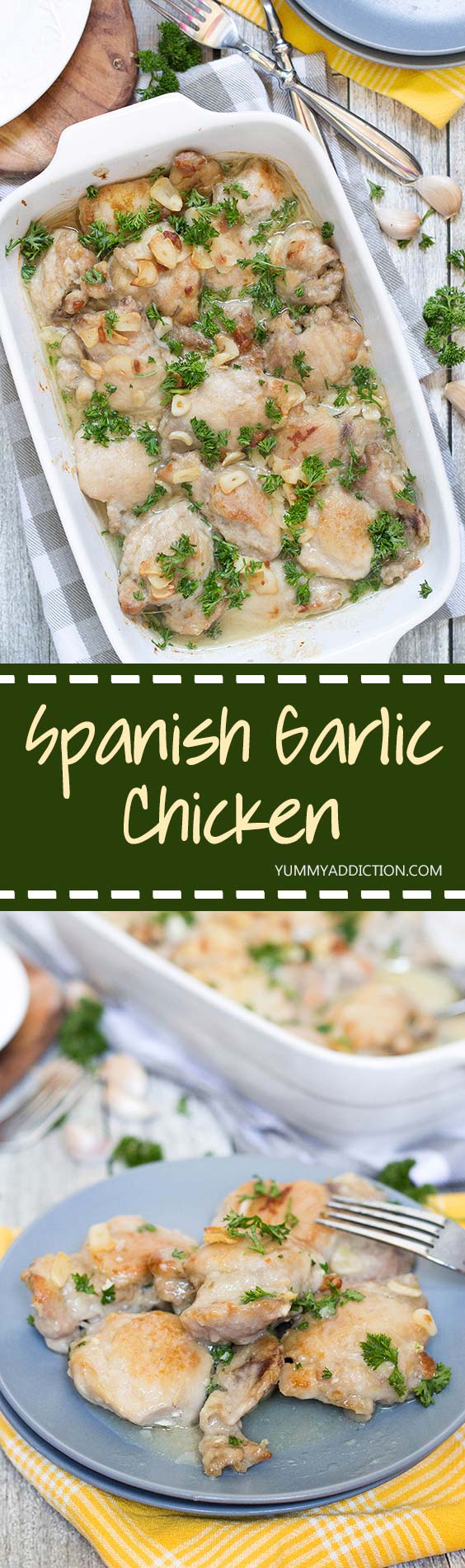Pollo al Ajillo (Spanish Garlic Chicken) Yummy Addiction