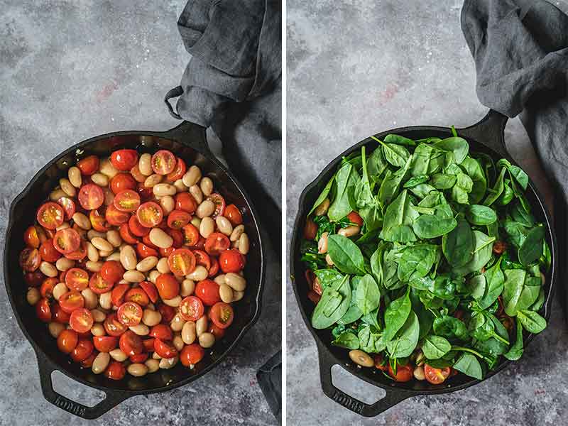 Baked Gnocchi with Spinach, Tomatoes, and Beans Easy and Healthy!