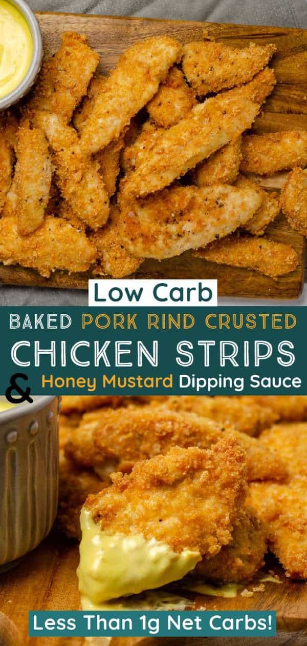Too Easy Pork Rind Chicken Tenders Baked or Air Fried!