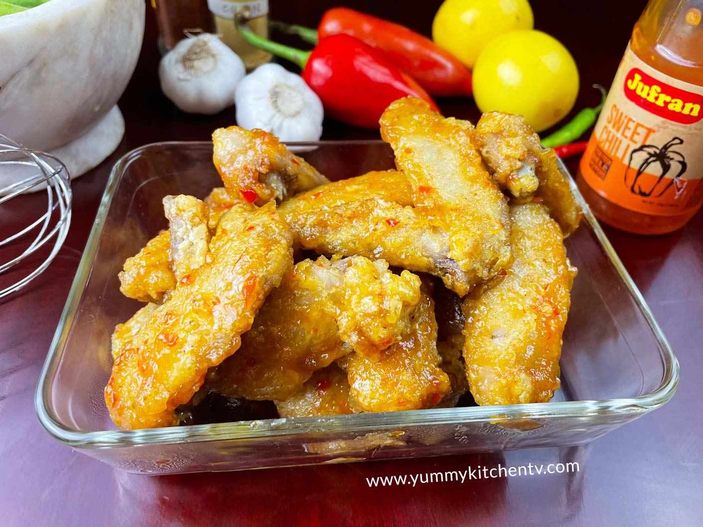Sweet Chili Wings a temptingly delicious snack Yummy Kitchen