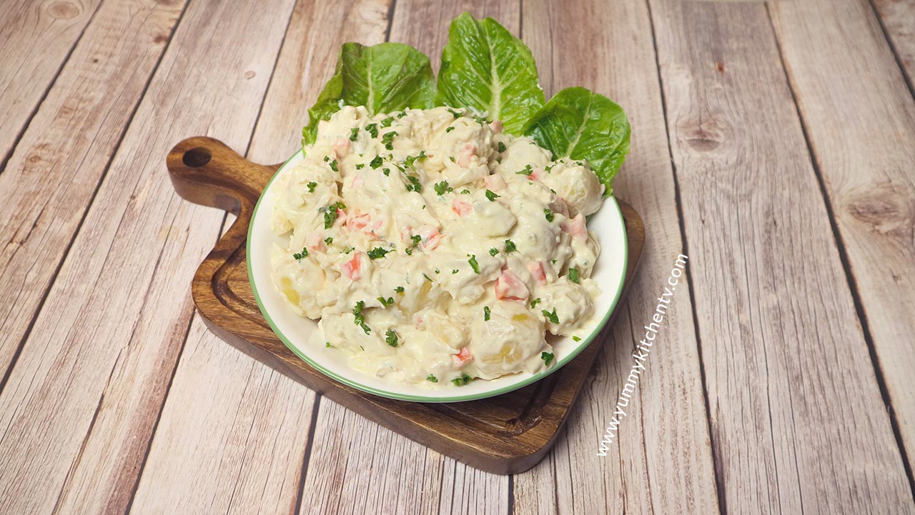 Filipino Chicken Potato Salad creamy, simple and easy
