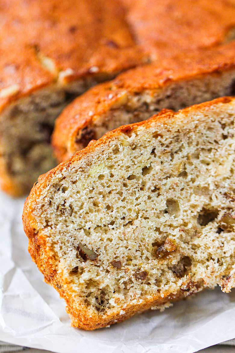 Walnut Raisin Banana Bread Recipe