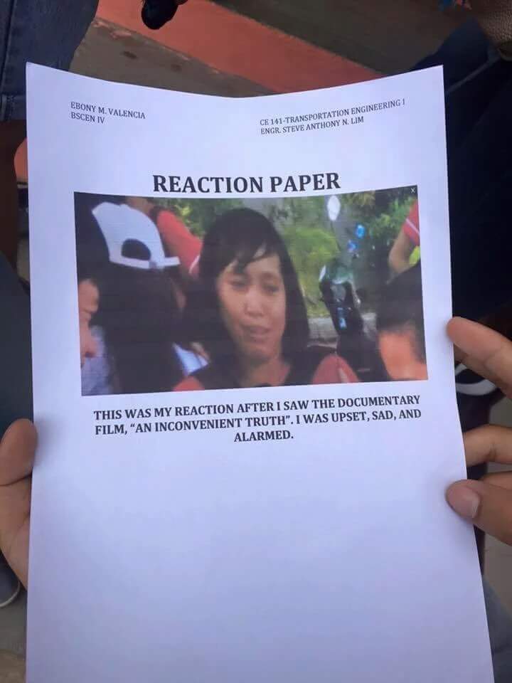 The Reaction Paper! yummypandas