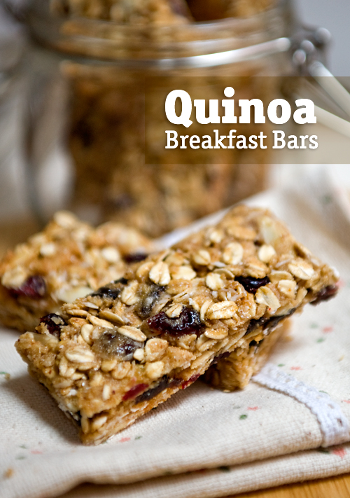 Quinoa Breakfast Bars Cooking with Quinoa for Dummies + Book Giveaway