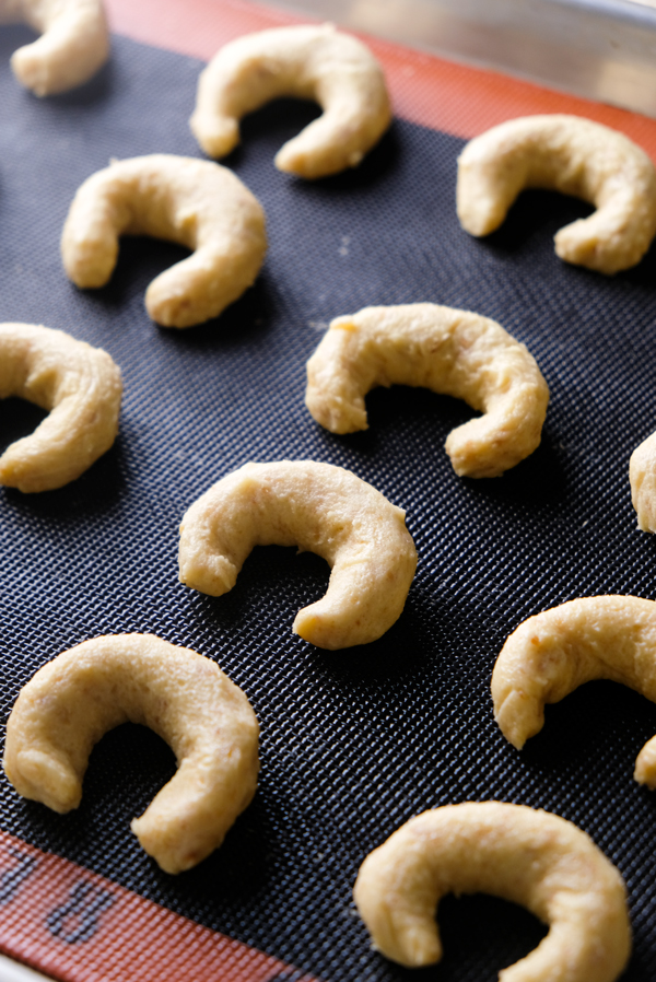 Macadamia Strawberry Crescents