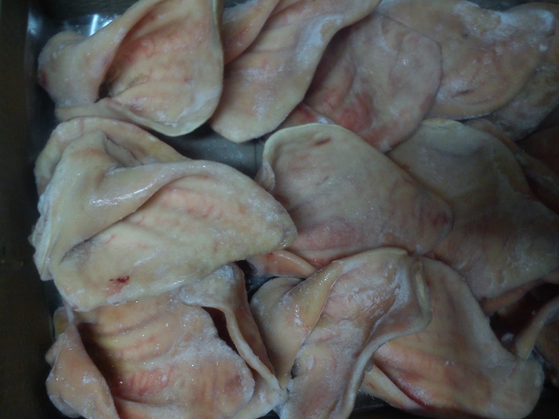 Frozen pork ears Pork, beef, chicken offals from Russia, sales, export