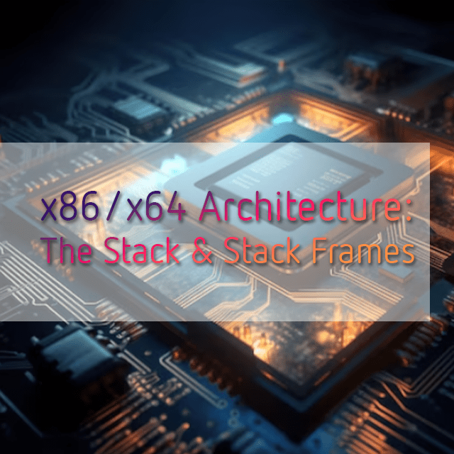 x86/x64 CPU architecture the stack & stack frames Yuriy