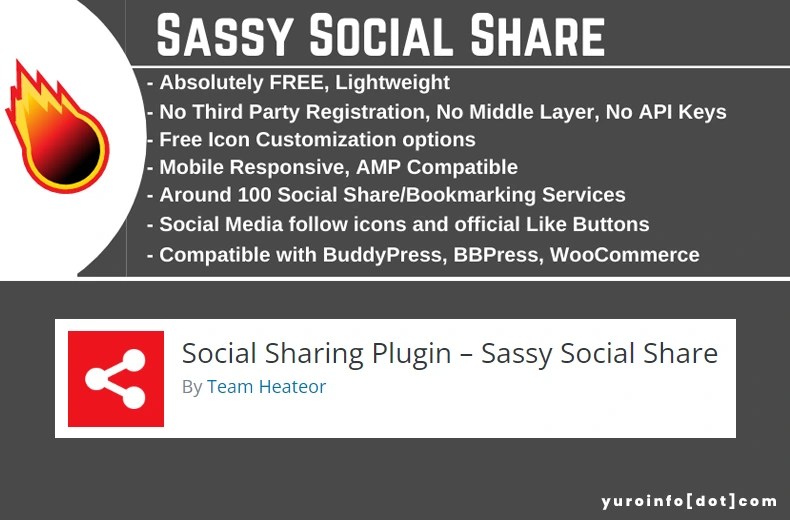Fungsi Sassy Social Share, Plugin WordPress yuroinfo