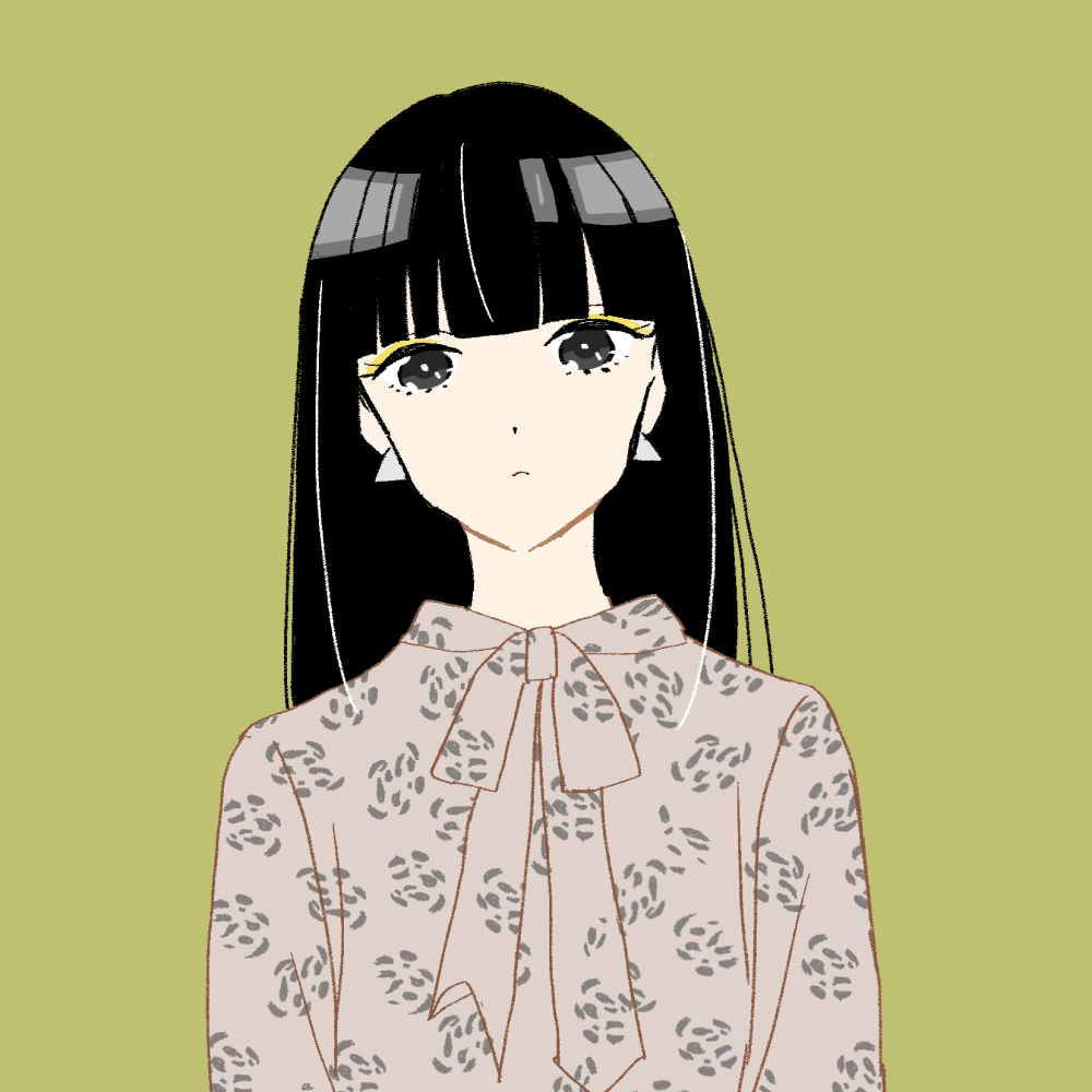 あゆかわ しのぶ - 輝く黒。黒髪ロング女子を描いたイラスト特集... | Facebook 黒髪ロングの女の子|イラスト素材 | ゆるやかGirl Collection
