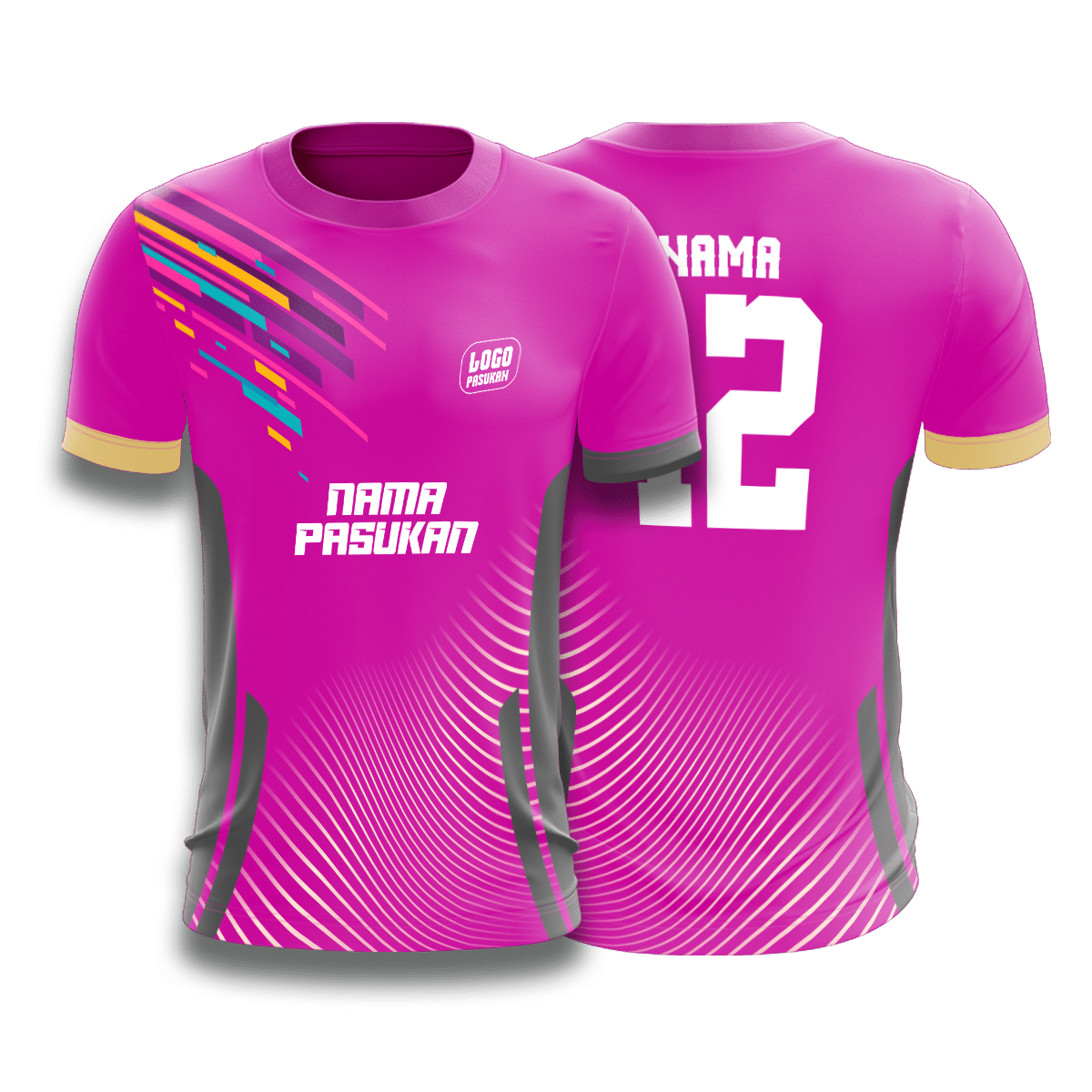 BADMINTON JERSEY Yusran Tshirt Print