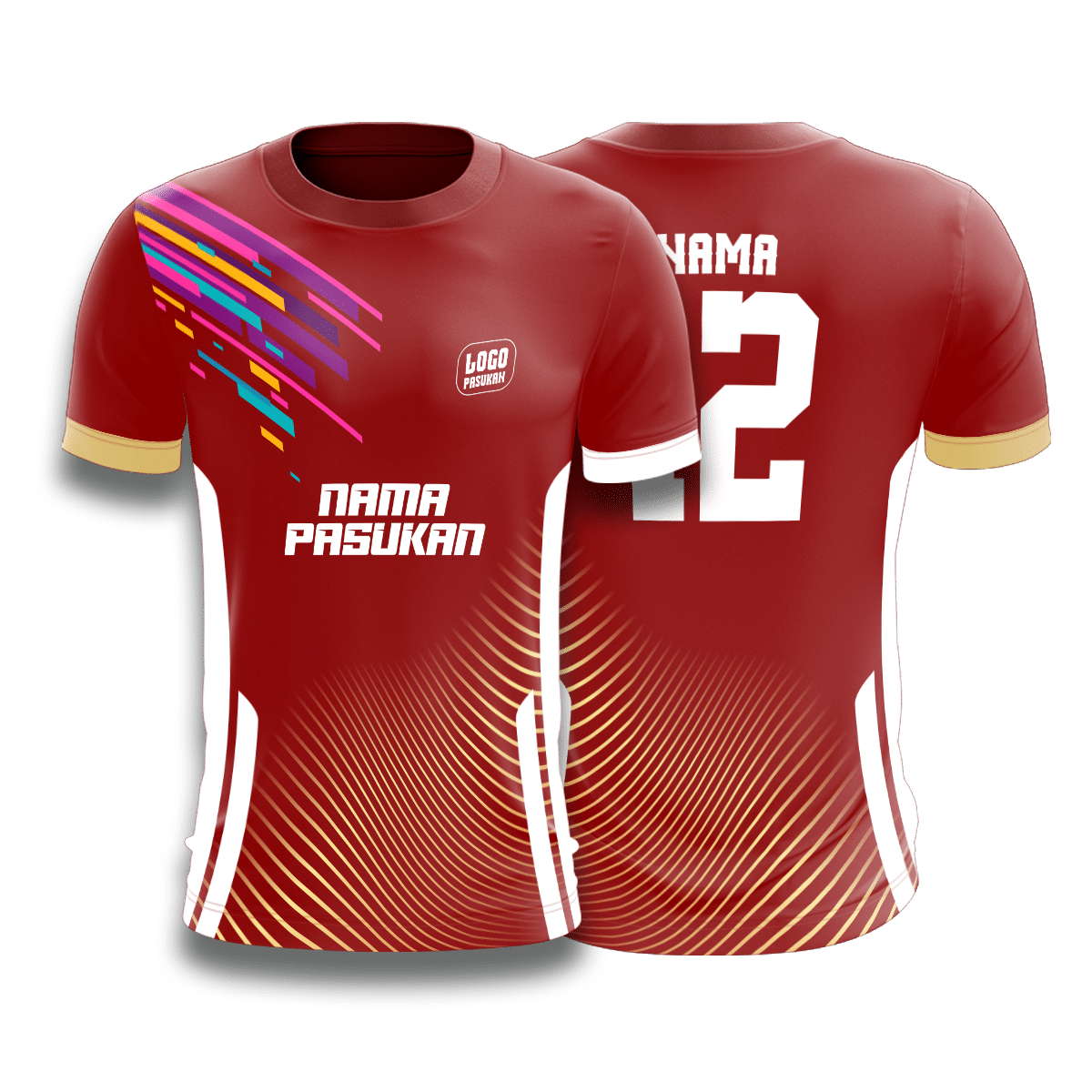 BADMINTON JERSEY Yusran Tshirt Print