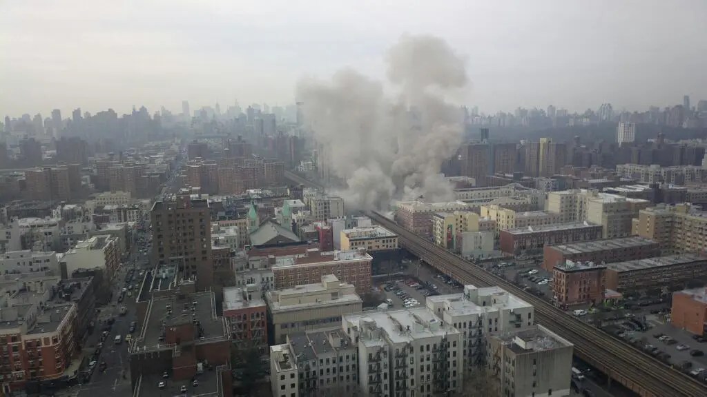 Fuite de gaz et grosse explosion à Harlem Au moins un