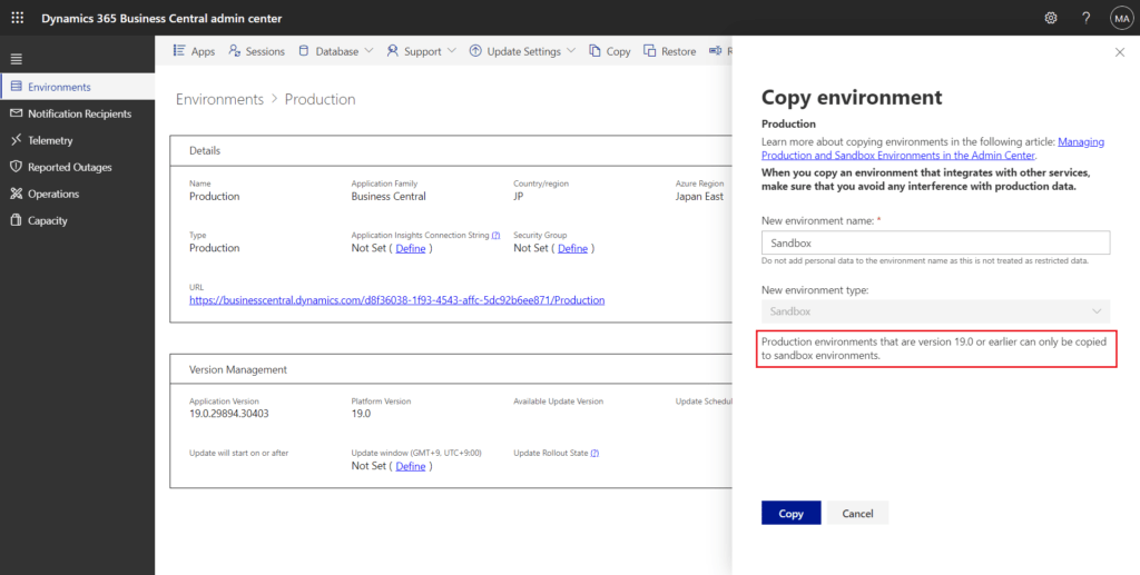 Convert Sandbox to Production Dynamics 365.