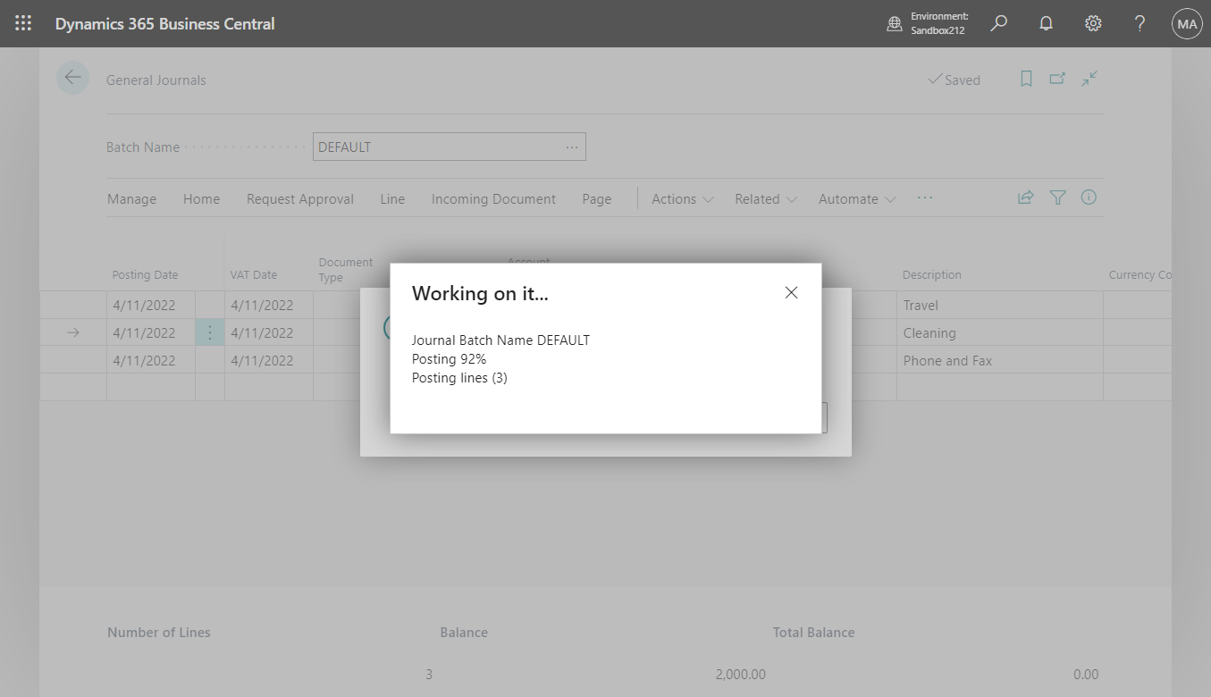 Dynamics 365 Business Central How to print posted general journals (Re