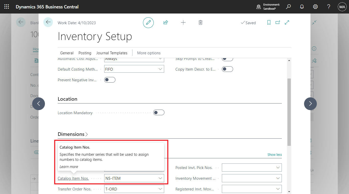 Business Central 2023 wave 1 (BC22) new features Catalog items use